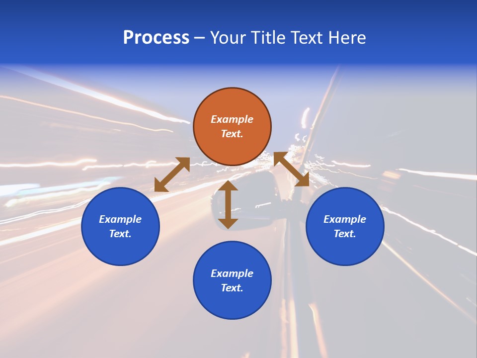 Automobile Destination Highway PowerPoint Template
