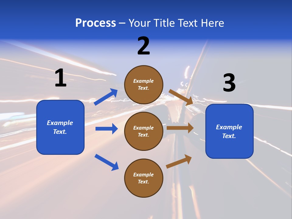 Automobile Destination Highway PowerPoint Template
