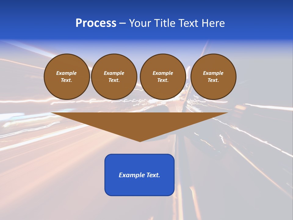 Automobile Destination Highway PowerPoint Template
