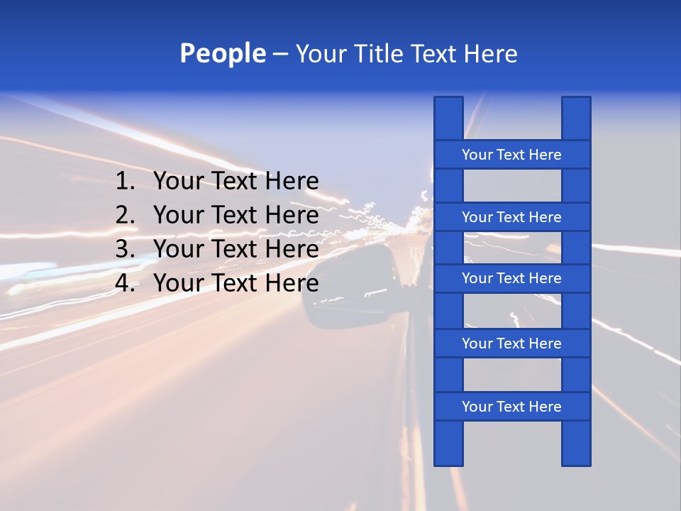Automobile Destination Highway PowerPoint Template