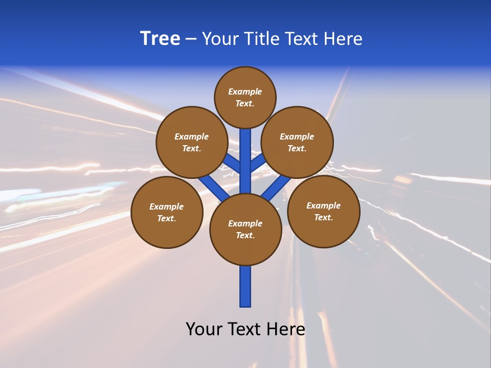 Automobile Destination Highway PowerPoint Template