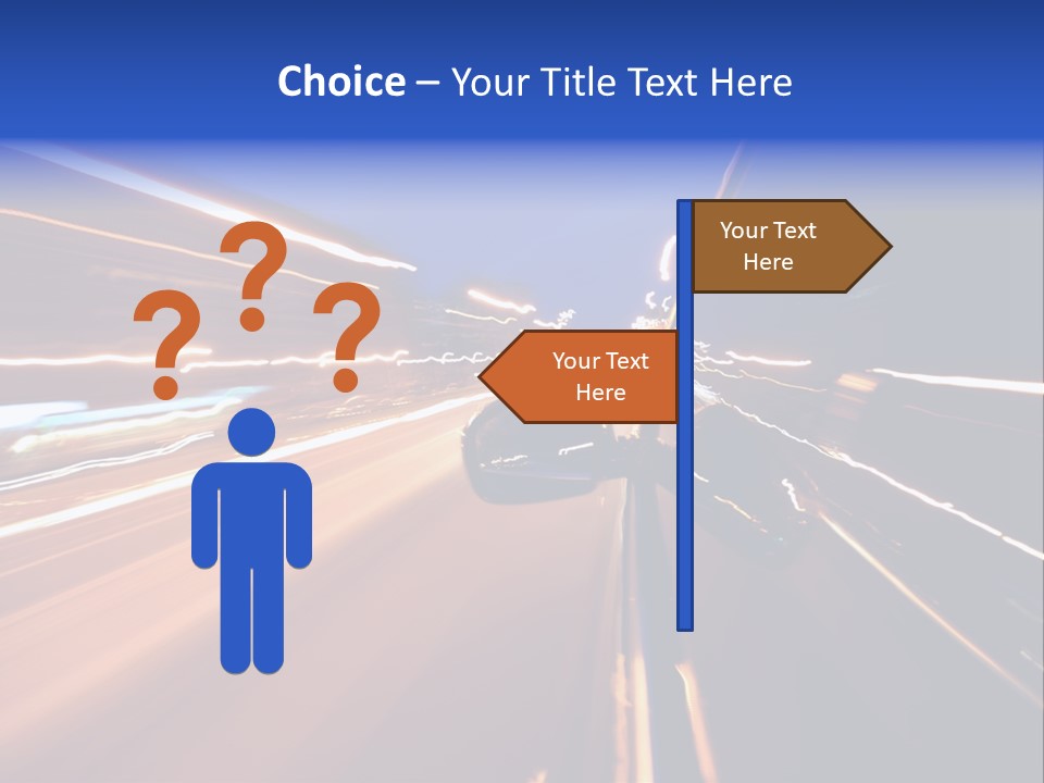 Automobile Destination Highway PowerPoint Template