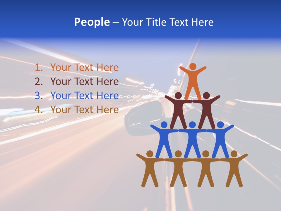 Automobile Destination Highway PowerPoint Template