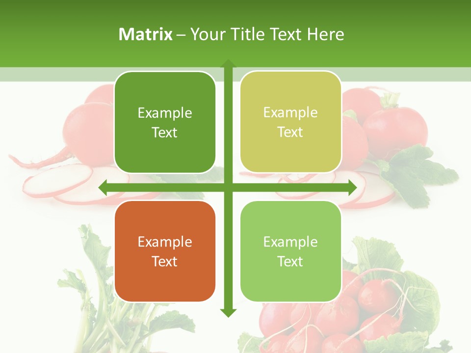 Nutrition Fruit Radish PowerPoint Template
