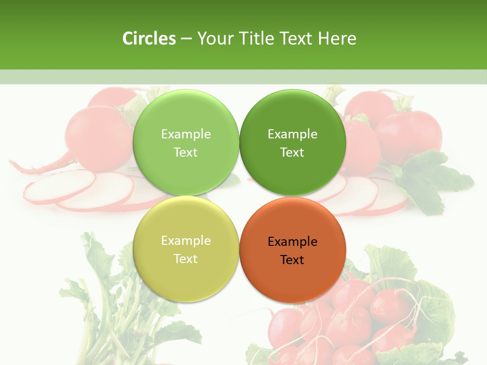 Nutrition Fruit Radish PowerPoint Template