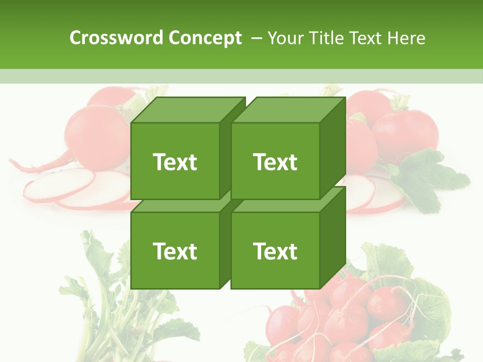 Nutrition Fruit Radish PowerPoint Template