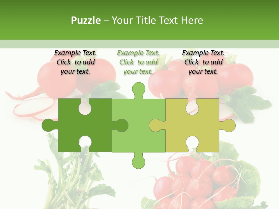 Nutrition Fruit Radish PowerPoint Template