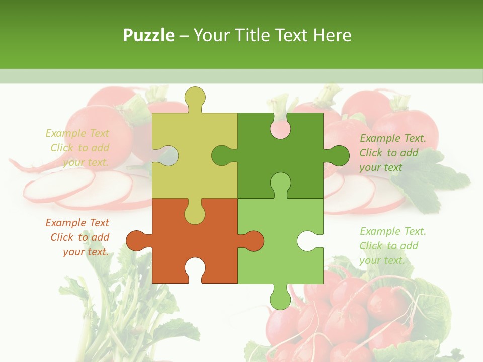 Nutrition Fruit Radish PowerPoint Template