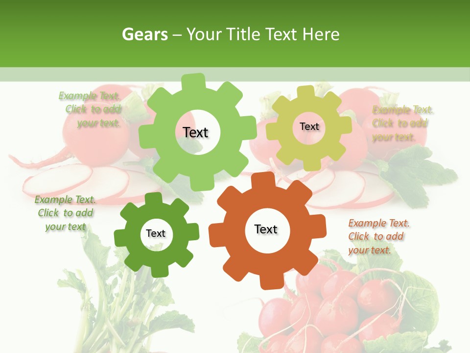 Nutrition Fruit Radish PowerPoint Template