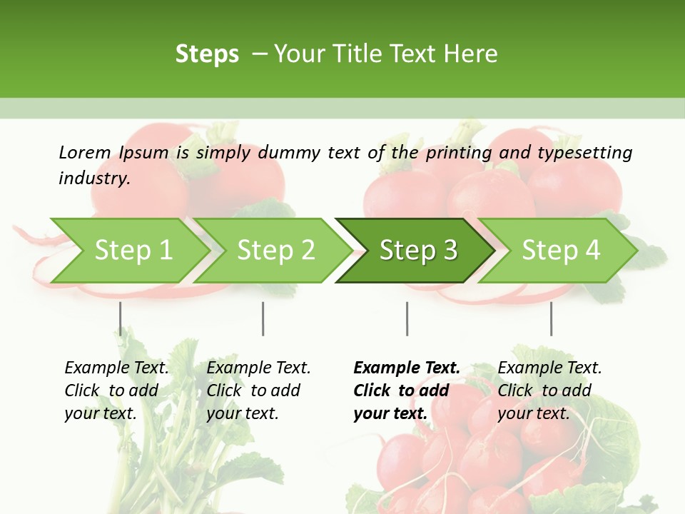Nutrition Fruit Radish PowerPoint Template