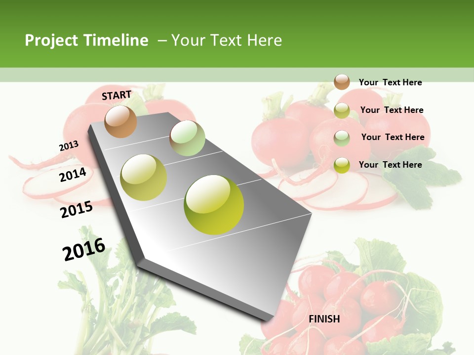 Nutrition Fruit Radish PowerPoint Template