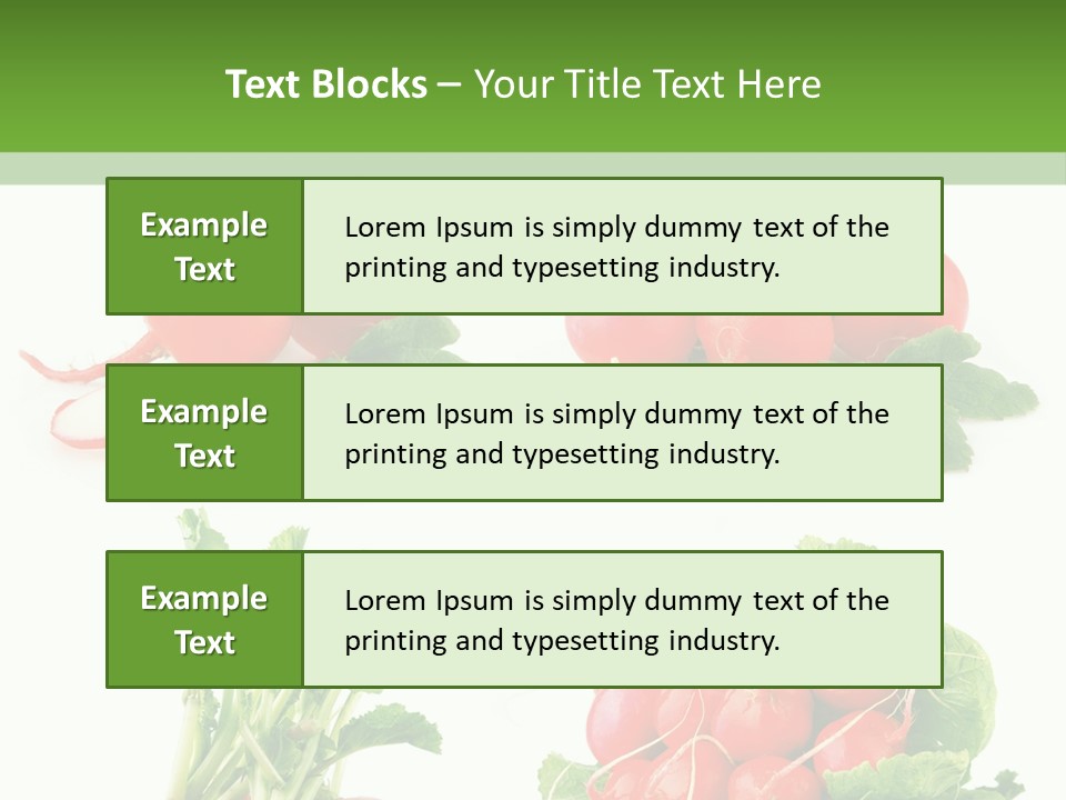 Nutrition Fruit Radish PowerPoint Template