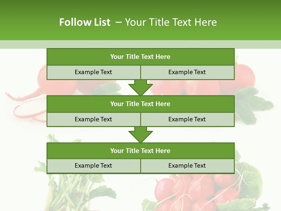 Nutrition Fruit Radish PowerPoint Template