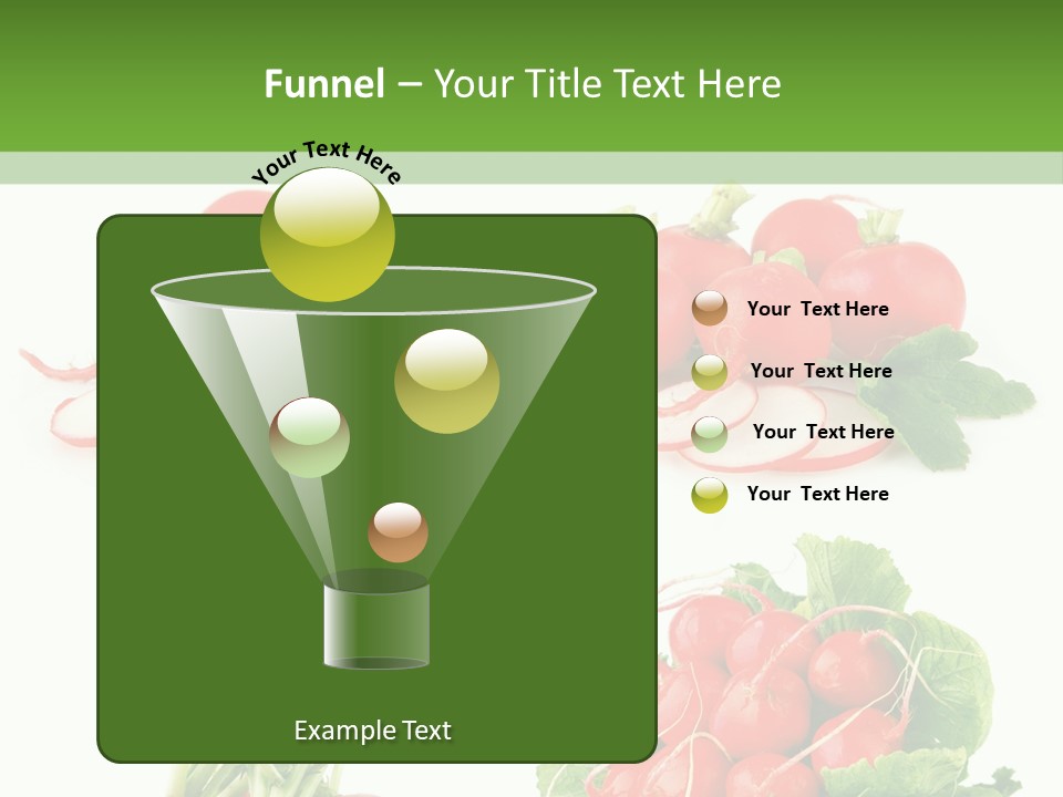 Nutrition Fruit Radish PowerPoint Template