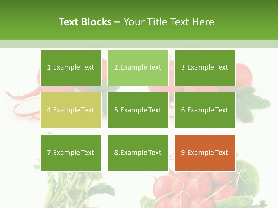 Nutrition Fruit Radish PowerPoint Template