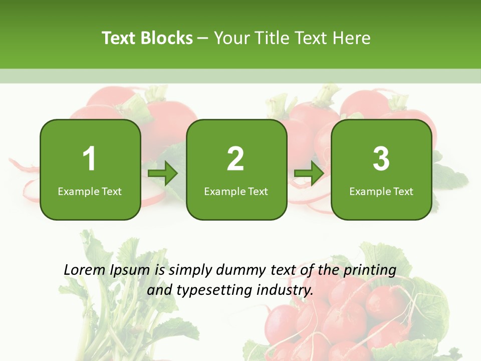 Nutrition Fruit Radish PowerPoint Template