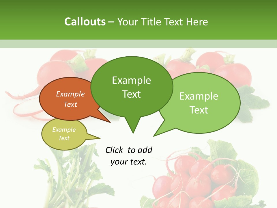 Nutrition Fruit Radish PowerPoint Template