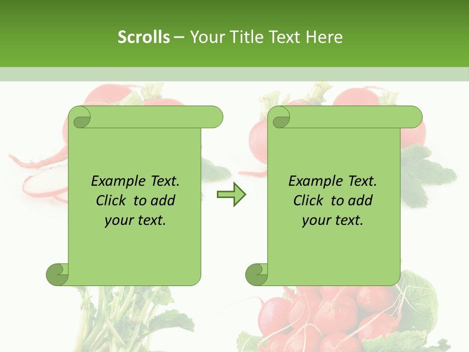 Nutrition Fruit Radish PowerPoint Template