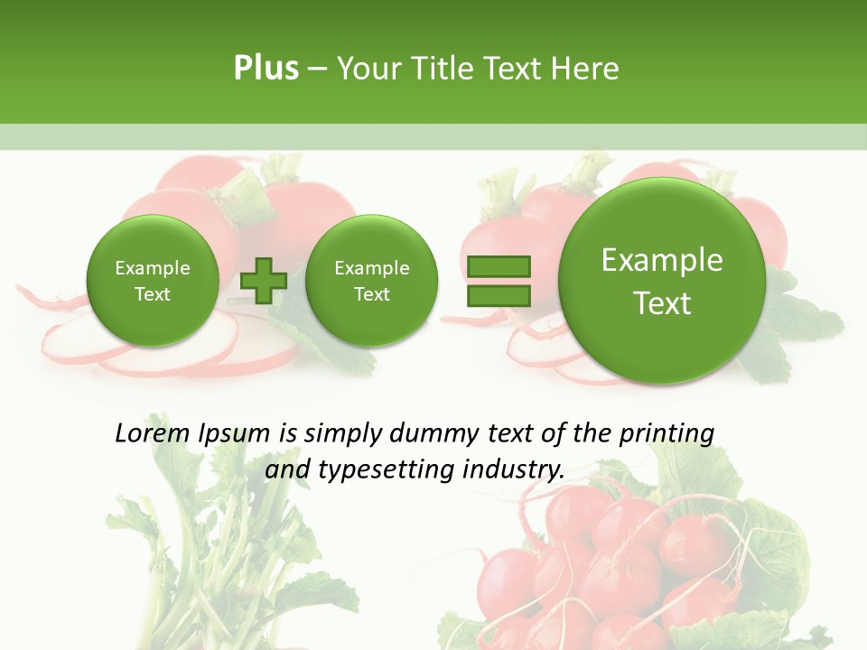 Nutrition Fruit Radish PowerPoint Template