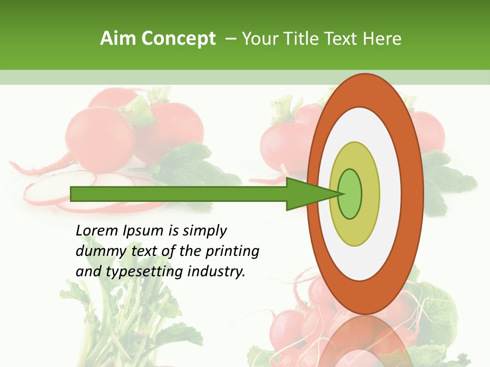 Nutrition Fruit Radish PowerPoint Template