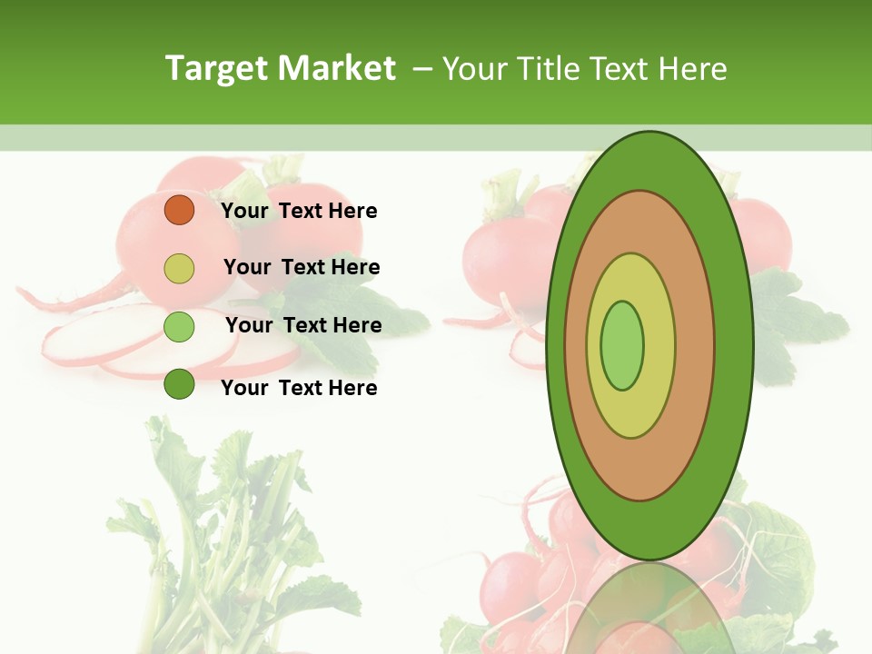 Nutrition Fruit Radish PowerPoint Template