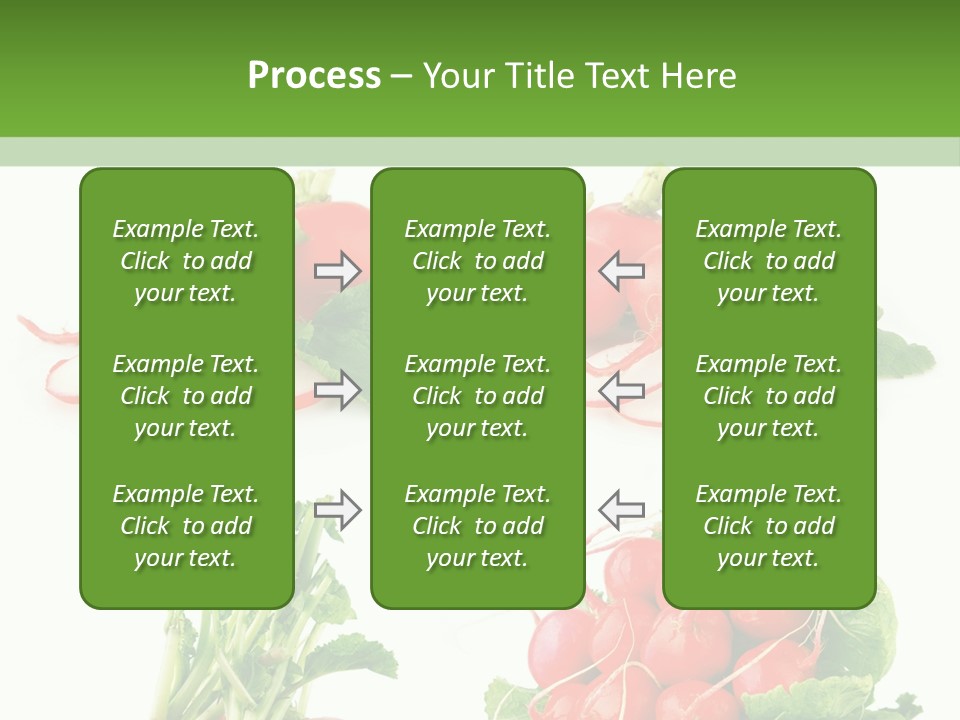 Nutrition Fruit Radish PowerPoint Template