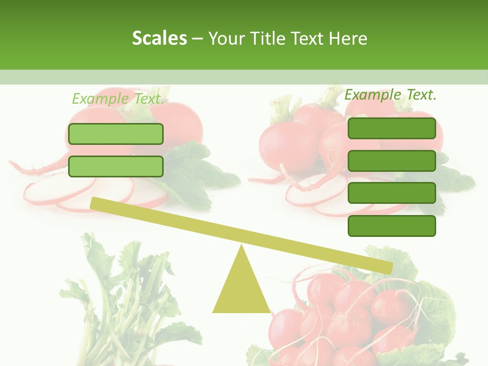 Nutrition Fruit Radish PowerPoint Template