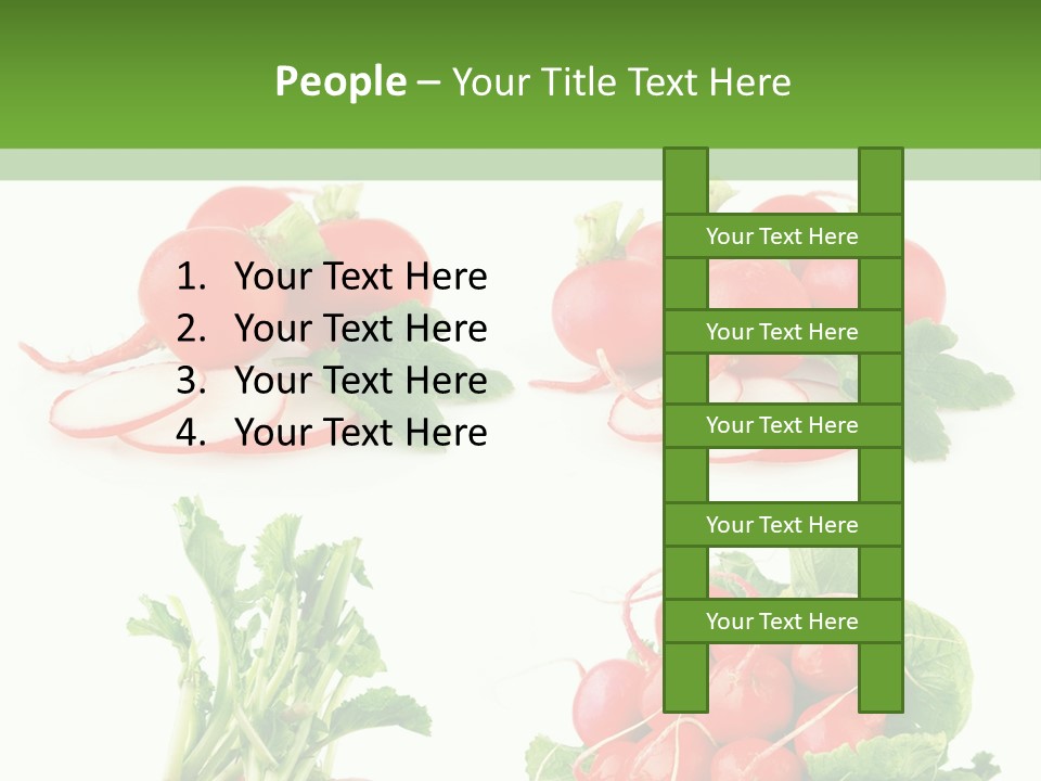 Nutrition Fruit Radish PowerPoint Template
