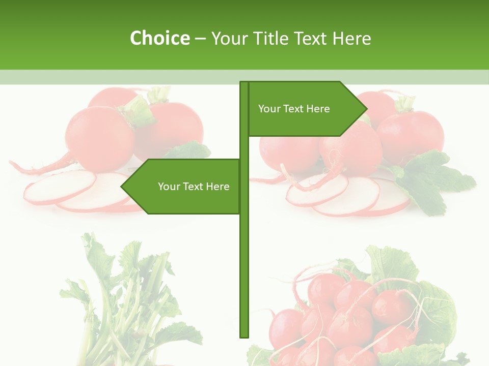 Nutrition Fruit Radish PowerPoint Template