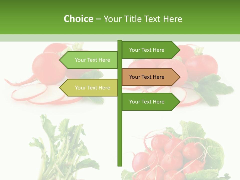 Nutrition Fruit Radish PowerPoint Template