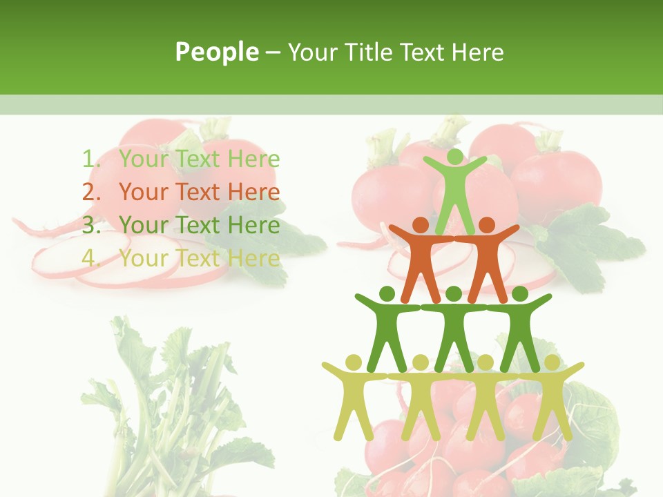 Nutrition Fruit Radish PowerPoint Template