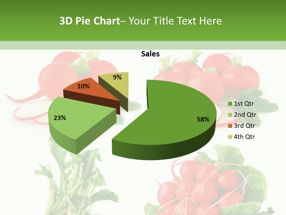 Nutrition Fruit Radish PowerPoint Template
