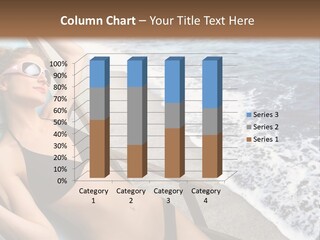 A Woman In A Bikini Laying On A Beach Chair PowerPoint Template