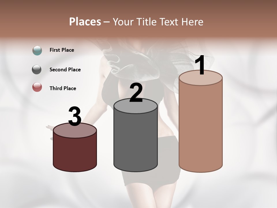 Glamour Nightclub Posing PowerPoint Template