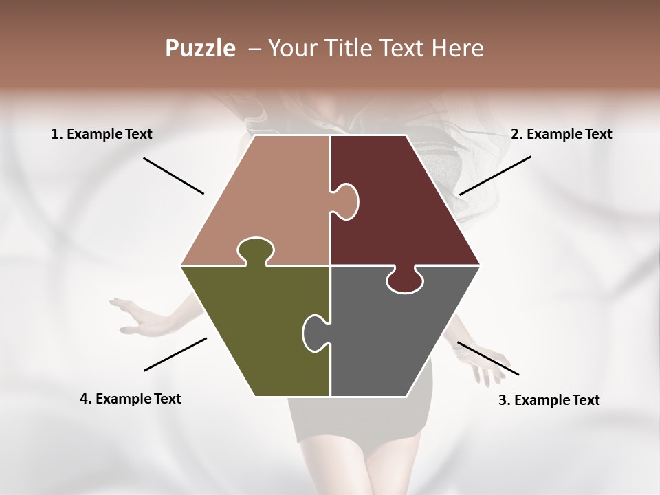 Glamour Nightclub Posing PowerPoint Template