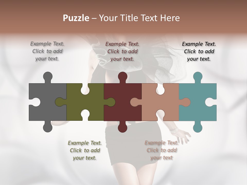 Glamour Nightclub Posing PowerPoint Template