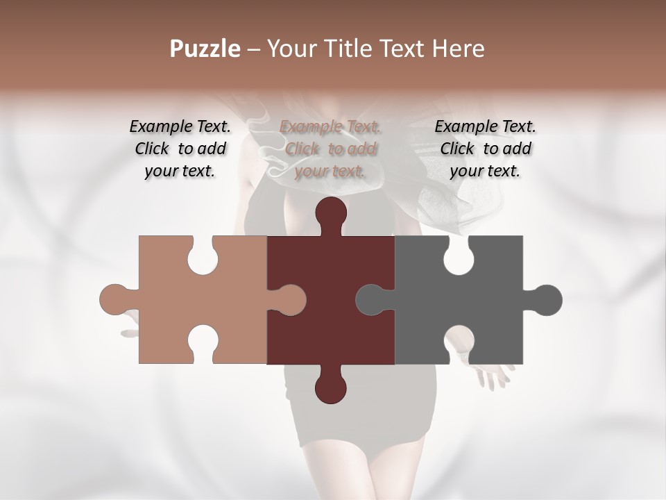 Glamour Nightclub Posing PowerPoint Template