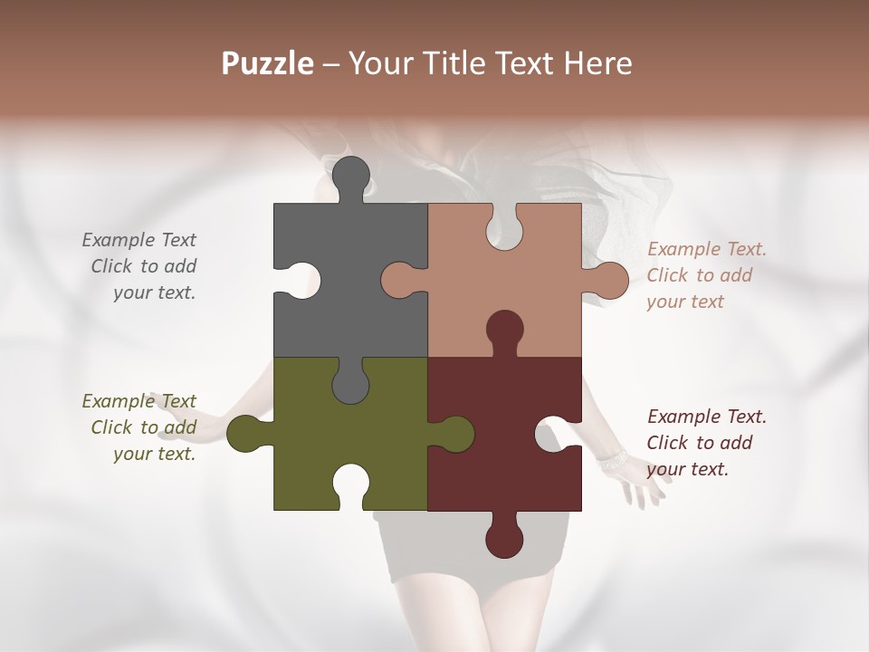 Glamour Nightclub Posing PowerPoint Template