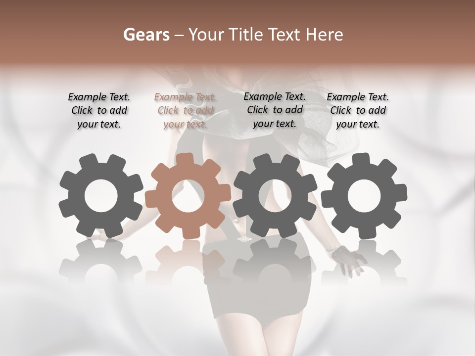 Glamour Nightclub Posing PowerPoint Template