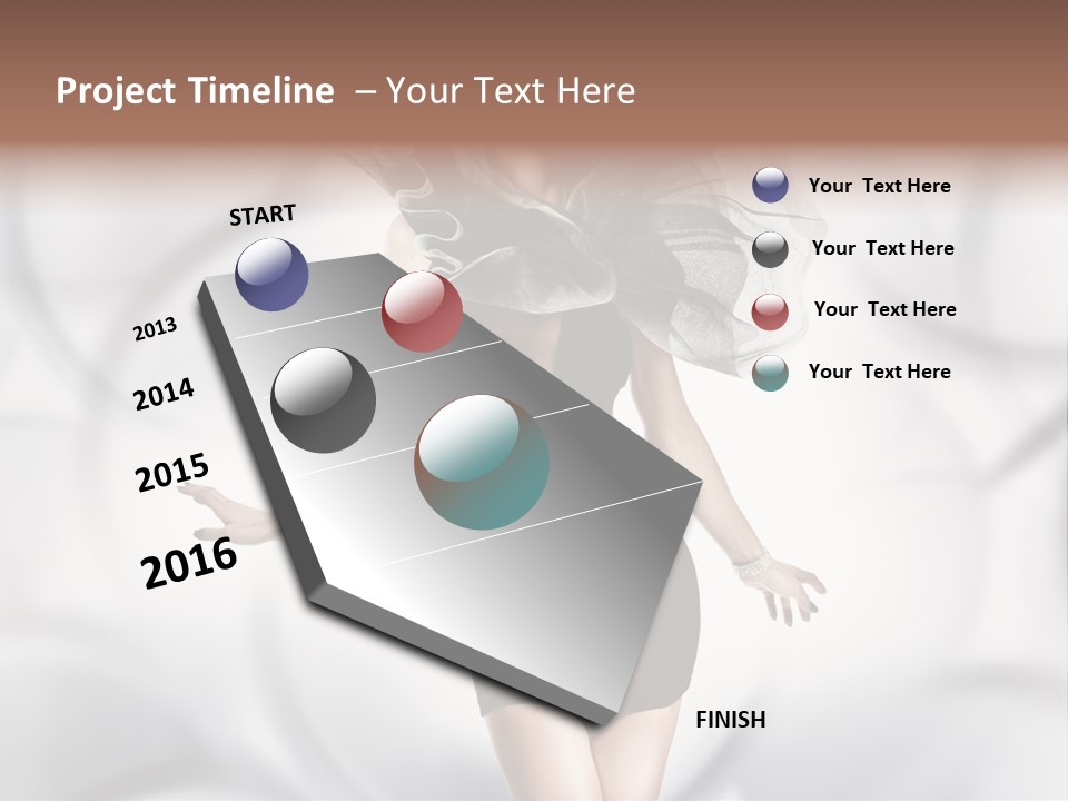Glamour Nightclub Posing PowerPoint Template