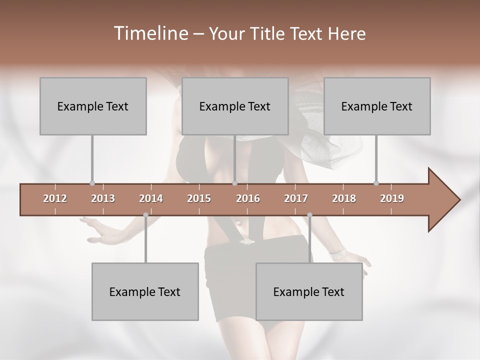 Glamour Nightclub Posing PowerPoint Template