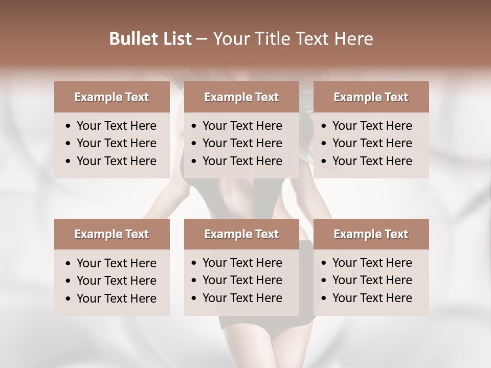 Glamour Nightclub Posing PowerPoint Template