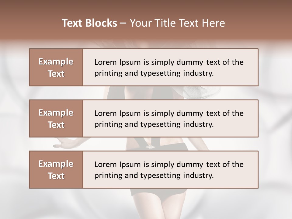 Glamour Nightclub Posing PowerPoint Template