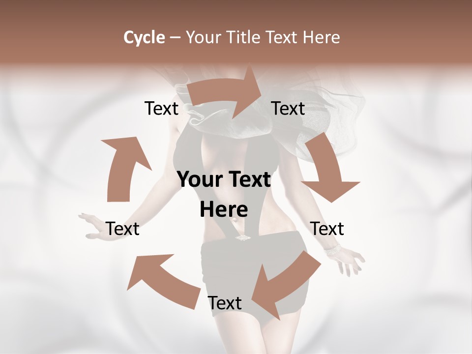 Glamour Nightclub Posing PowerPoint Template