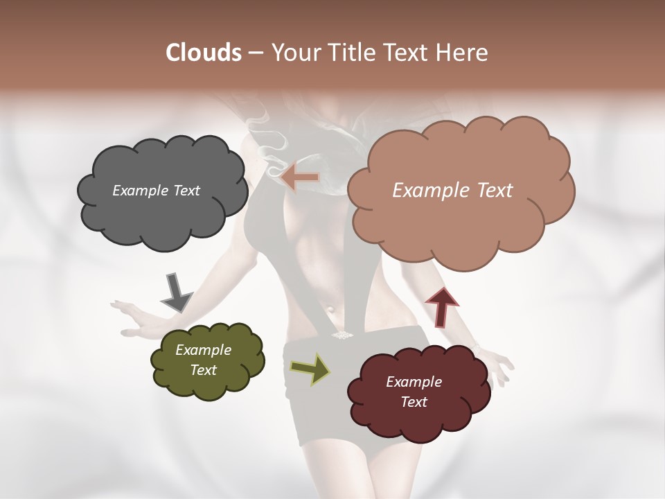 Glamour Nightclub Posing PowerPoint Template