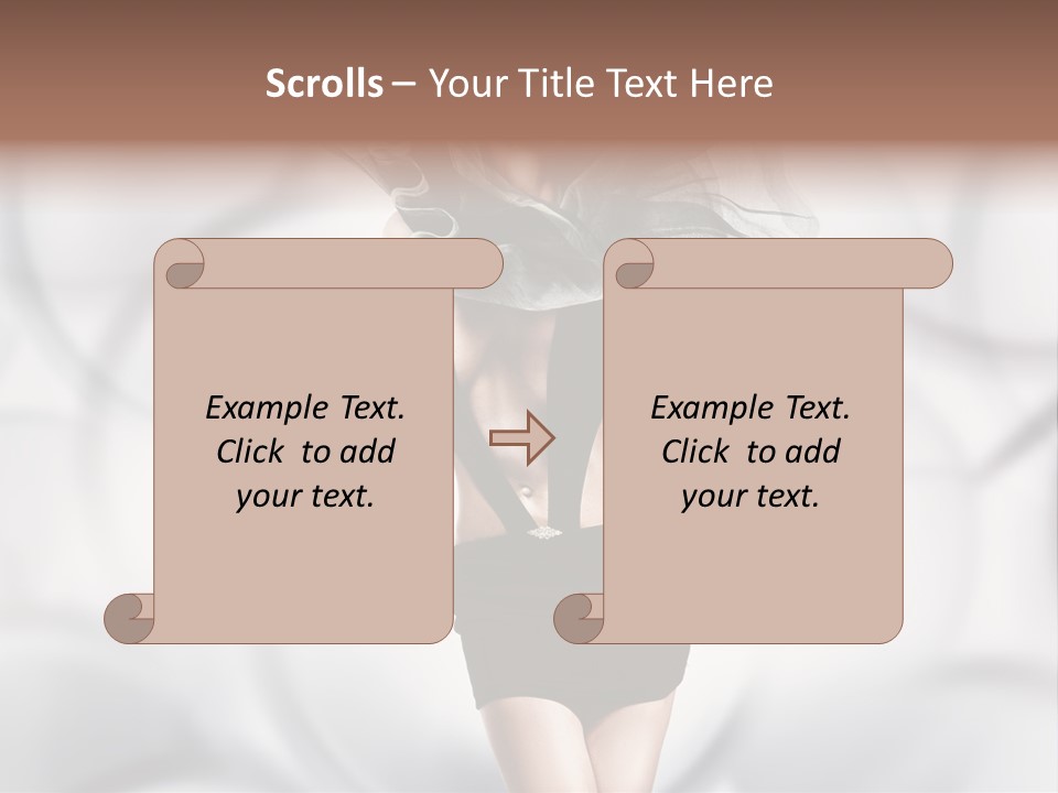 Glamour Nightclub Posing PowerPoint Template