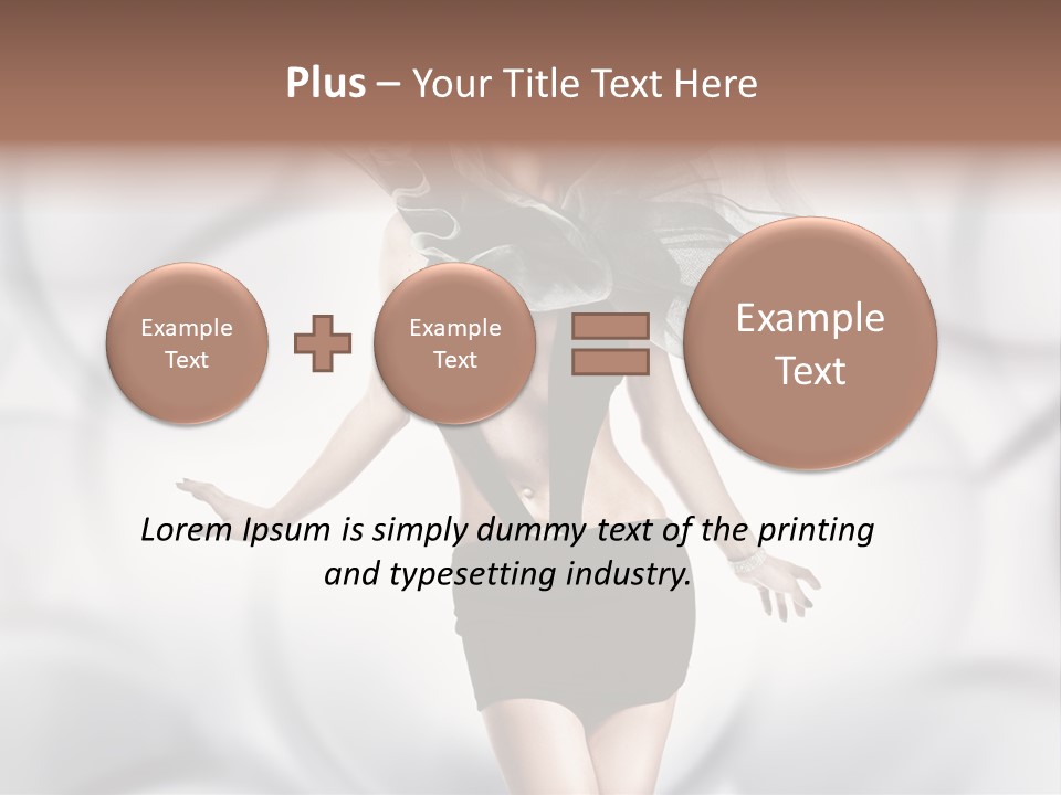Glamour Nightclub Posing PowerPoint Template