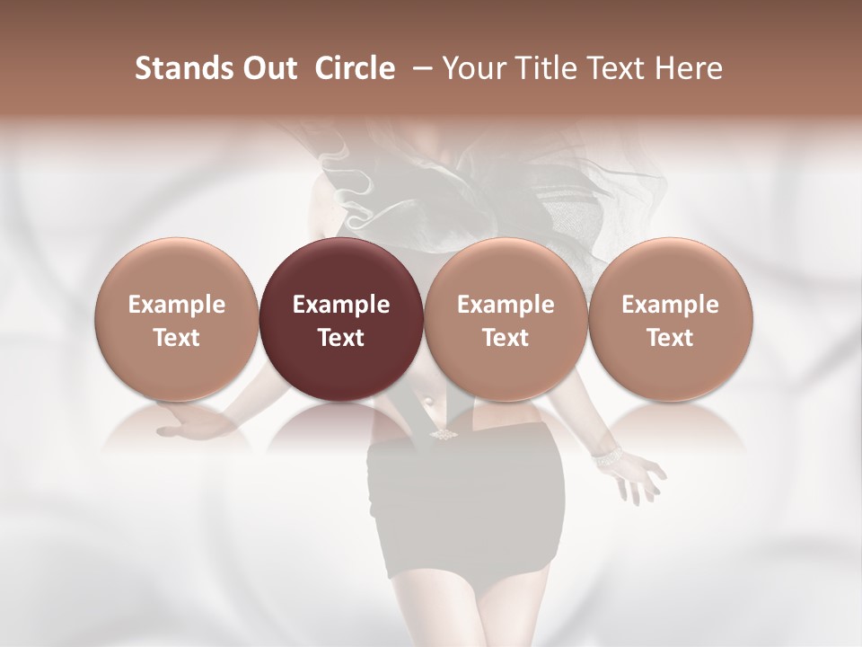 Glamour Nightclub Posing PowerPoint Template