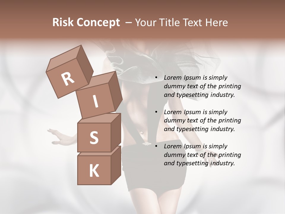 Glamour Nightclub Posing PowerPoint Template