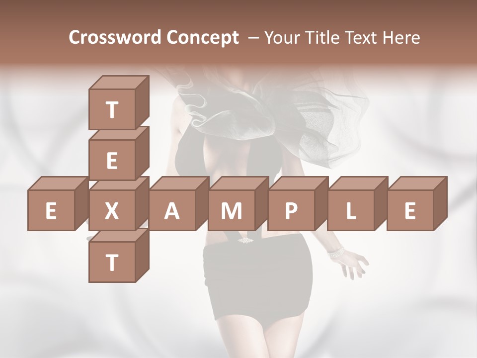 Glamour Nightclub Posing PowerPoint Template